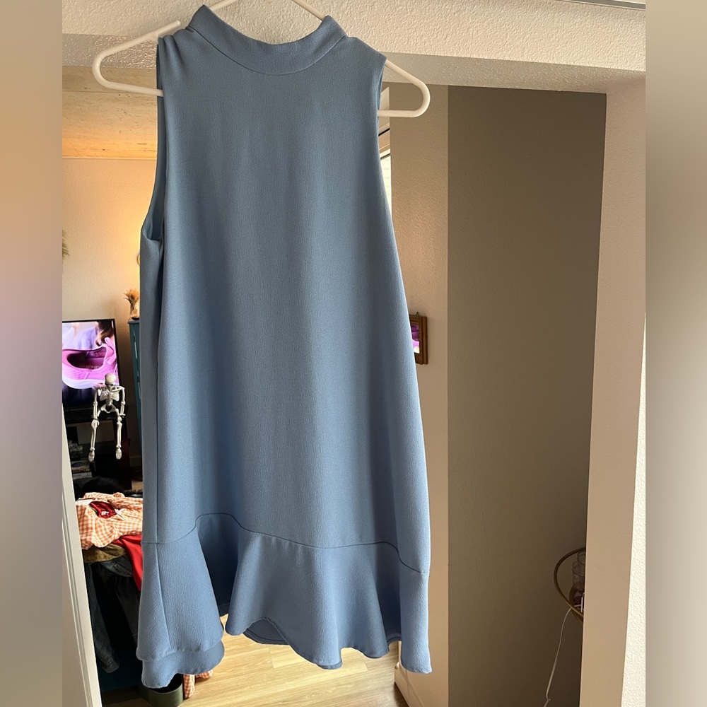 Periwinkle Charles Henry midi dress